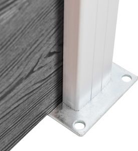 vidaXL Panel ogrodzeniowy z WPC, 180x146 cm, szary 6