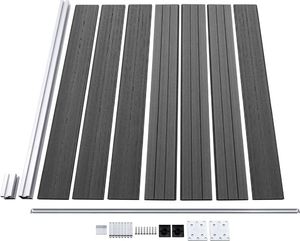 vidaXL Panel ogrodzeniowy z WPC, 175x146 cm, czarny 4
