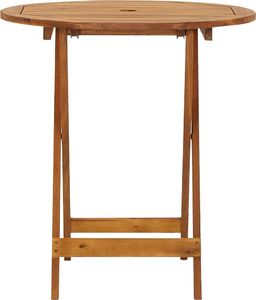 vidaXL Składany stół ogrodowy lite drewno akacjowe 70 cm 2