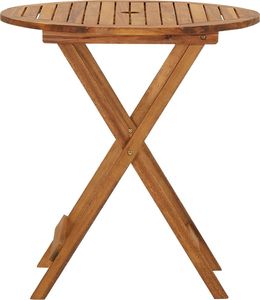 vidaXL Składany stół ogrodowy lite drewno akacjowe 70 cm 3