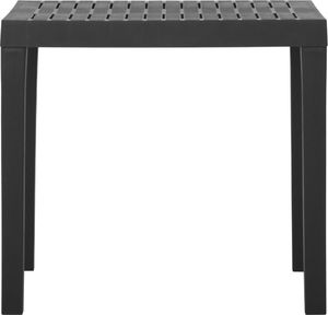 vidaXL Stolik ogrodowy szary plastikowy 2