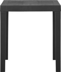 vidaXL Stolik ogrodowy szary plastikowy 3