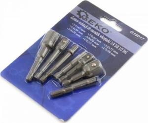 Geko ZESTAW REDUKCJI DO NASADEK WKRĘTARKI 1/4 3/8 1/2 8EL.(25/100) G15017 GEKO 2