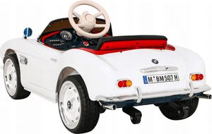 Pojazd na akumulator BMW 507 Retro Biały 3
