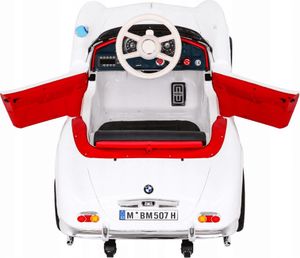 Pojazd na akumulator BMW 507 Retro Biały 5
