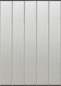 vidaXL Moskitiera na drzwi, 4-panelowa, czarna, 240x240 cm 1
