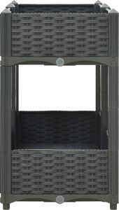 vidaXL Donica do podniesionej rabaty, 80x40x71 cm, polipropylen 4