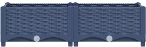 vidaXL Donica do podniesionej rabaty, 80x40x23 cm, polipropylen 3