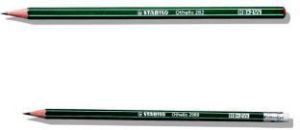 Stabilo Ołówek techniczny z gumką, Zielony (2988/B) 1