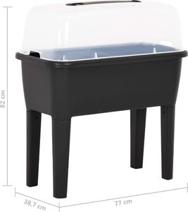 vidaXL Miniszklarenka 38 cm x 77 cm x 82 cm (316186) 9