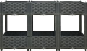 vidaXL Donica do podniesionej rabaty, 120x40x71 cm, polipropylen 2