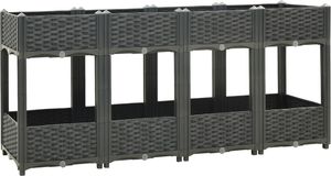 vidaXL Donica do podniesionej rabaty, 160x40x71 cm, polipropylen 2