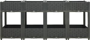 vidaXL Donica do podniesionej rabaty, 160x40x71 cm, polipropylen 3