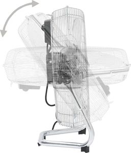 Wentylator vidaXL 51447 chromowy 5