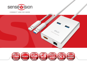 Stacja/replikator Club 3D Adapter USB 3.0 Typ A > HDMI + 2x USB 3.0 i RJ45 (CSV-2600) 2