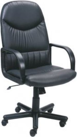 Krzesło biurowe Nowy Styl Fotel Gabinetowy 8000, Welur, Czarny (NS5488) 1