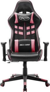 Fotel vidaXL czarno-różowy (20534) 2