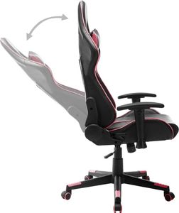 Fotel vidaXL czarno-różowy (20534) 5