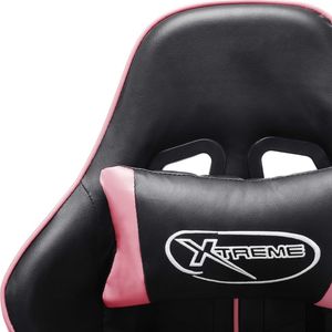 Fotel vidaXL czarno-różowy (20534) 6