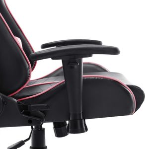 Fotel vidaXL czarno-różowy (20534) 7