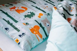 Pulp Poszewka Bawełniana na poduszkę Las Pamarańczowy 3