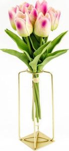 Tajemniczy ogród Tulipany sztuczne bukiet 7szt jasny róż 1