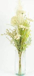 Tajemniczy ogród Bukiet sztucznych kwiatów polnych mix biały 1