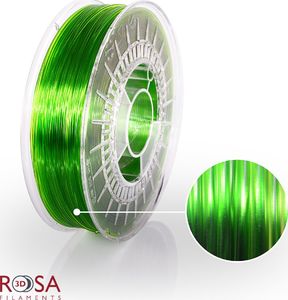 ROSA3D Filament PETG jasnozielony przezroczysty (ROSA3D-3085) 1
