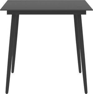 vidaXL 5-częściowy zestaw mebli ogrodowych, czarny 4