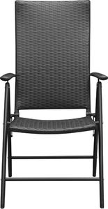 vidaXL 5-częściowy zestaw mebli ogrodowych, czarny 7