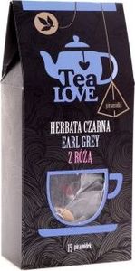 Tea Love Herbata Tea LOVE czarna earl grey z różą piramidki (15 szt.) 1
