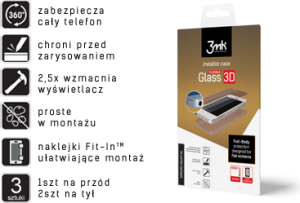 3MK Szkło Flexible Glass 3D do Apple iPhone 5 1