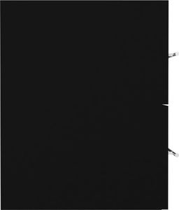 vidaXL Szafka pod umywalkę, czarna, 80 x 38,5 x 48 cm, płyta wiórowa 6