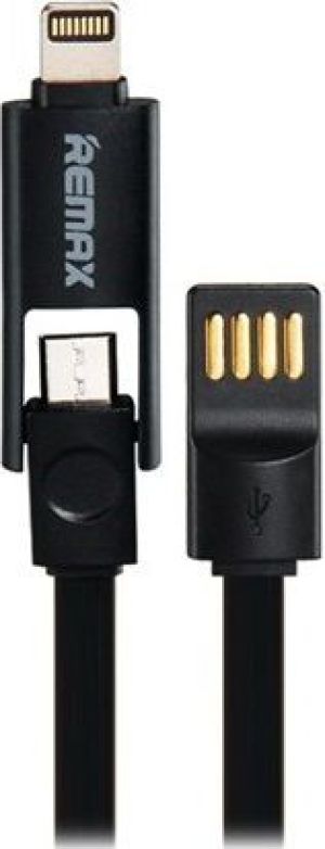 Kabel USB Remax Lightning / microUSB 1.2m Czarny (AA-1044) 1