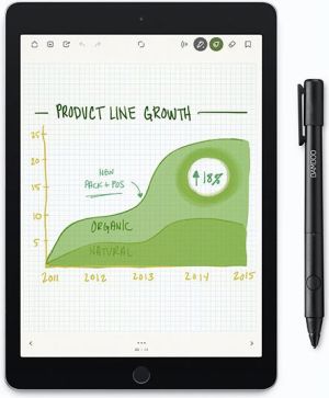 Rysik Wacom Bamboo Stylus FINELINE2 do tabletów multimedialnych szary CS-600C1G 3