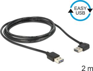 Kabel USB Delock Przedłużacz USB-A kątowy 2m (83465) 2