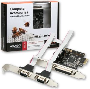 Kontroler Axagon PCIe x1 - 2x RS-232 DB9 + LPT DB25 (PCEA-PS) 1