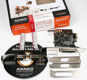 Kontroler Axagon PCIe x1 - 2x RS-232 DB9 + LPT DB25 (PCEA-PS) 4