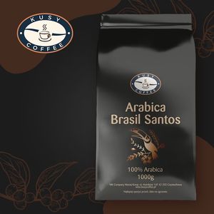 Kawa ziarnista KusyCoffee Brasil Santos Zestaw 1 kg 3