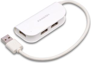 HUB USB Axagon 4 porty USB Biały (HUE-X4) 1