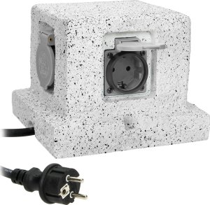 Orno Gniazdo ogrodowe SŁUPEK, 4x2P+Z (schuko), kabel gumowy H07RN-F 3x1,5mm², 3m 2