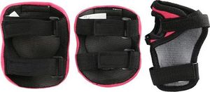 Nils Extreme Kask MTW01+H210 różowy z ochraniaczami r. XS 11