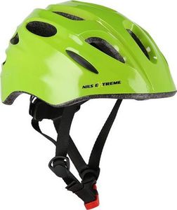 Nils Extreme Kask MTW01+H210 zielony z ochraniaczami r. XS 2