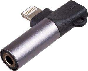 Kabel USB Akyga Lightning - mini Jack 3.5 mm Czarny (AK-AD-63) 3