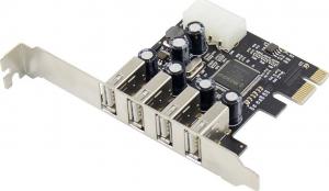 Kontroler ProXtend PCIe 2.0 x1 - 4x USB 2.0 (PX-UC-86250) 1