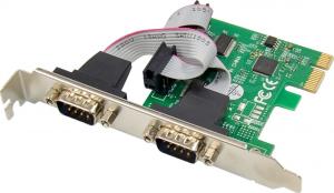 Kontroler ProXtend PCIe 2.0 x1 - 2x DB9 RS-232 (PX-SP-55009) 1