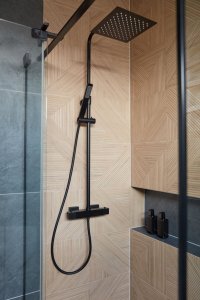 Zestaw prysznicowy KFA Logon 1-funkcyjna czarny (5746-920-81) 4