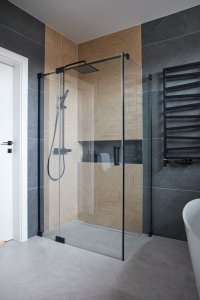 Zestaw prysznicowy KFA Logon 1-funkcyjna czarny (5746-920-81) 5