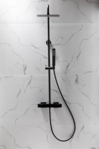 Zestaw prysznicowy KFA Logon 1-funkcyjna czarny (5746-920-81) 7