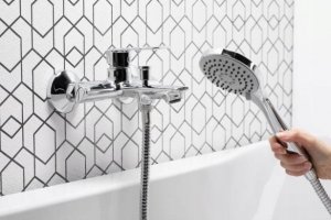 Bateria wannowa KFA 4424-510-00 AGAT BATERIA WANNOWA ŚCIENNA Z ZESTAWEM NATRYSKOWYM (WĄŻ 1500 MM, MOCOWANIE ŚCIENNE, RĄCZKA 3-FUNKCYJNA) , CHROM + CLICK CLACK// B-90-00-1-000-ZESTAW 3